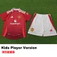 24-25 Man Utd Home Kids Player Version Soccer Jersey (球员童装)