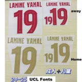 24-25 BAR Away Player Version Soccer Jersey