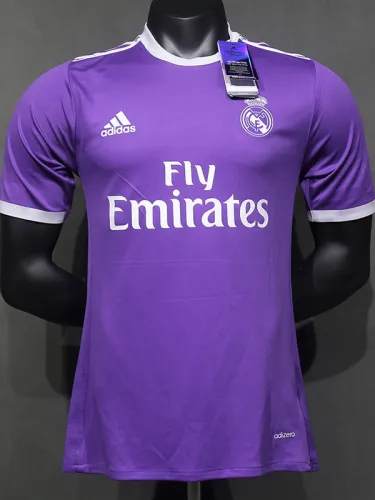 2016-2017 RMA Away Player Version Retro Soccer Jersey