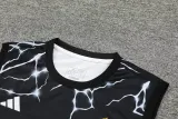 24-25 RMA Black white Tank top and shorts suit *豹黑灰