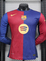24-25 BAR Home Long Sleeve Player Version Soccer Jersey (长袖球员)