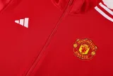 24-25 Man Utd Red Jacket Tracksuit #01