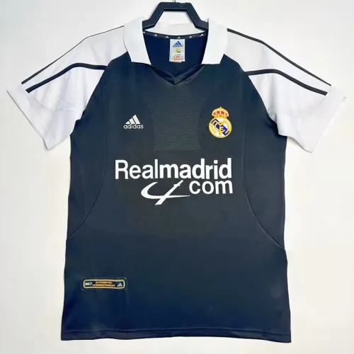2001-2002 RMA Black Retro Soccer Jersey