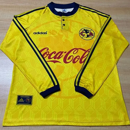 1998-1999 Club America Home Long Sleeve Retro Soccer Jersey