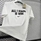 T204 NK White High Quality Casual T-Shirt #字母