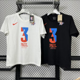 T189 OKC PAUL #3 White High Quality Casual T-Shirt