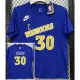 T185 Warriors CURRY #30 Blue High Quality Casual T-Shirt #C库里