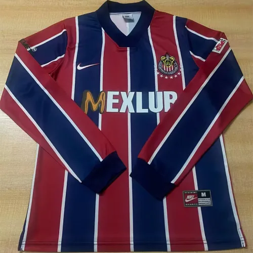 1996-1997 Chivas Guadalajara Away Long Sleeve Retro Soccer Jersey