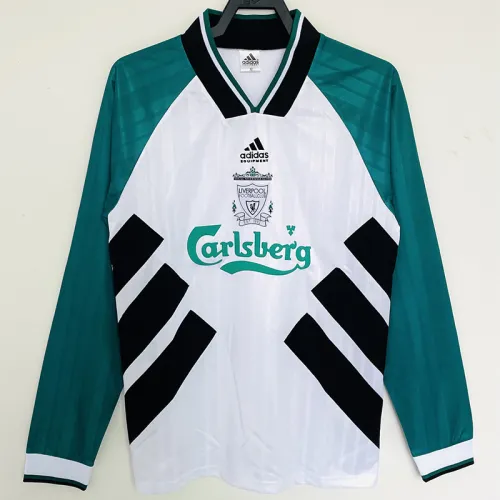 1993-1995 LIV Away Long Sleeve Retro Soccer Jersey