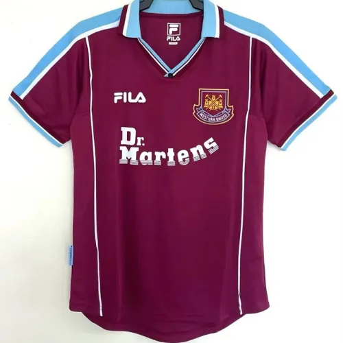 1999-2001 West Ham Home Retro Soccer Jersey
