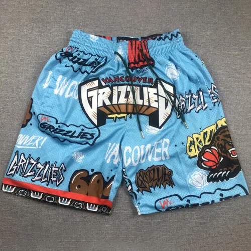 Grizzlies Blue City Edition Top Quality NBA Pocket Pants #