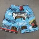 Grizzlies Blue City Edition Top Quality NBA Pocket Pants #灰熊涂鸦