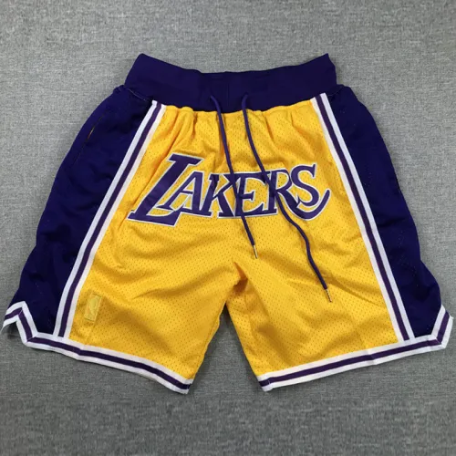Lakers Yellow City Edition Top Quality NBA Pocket Pants *