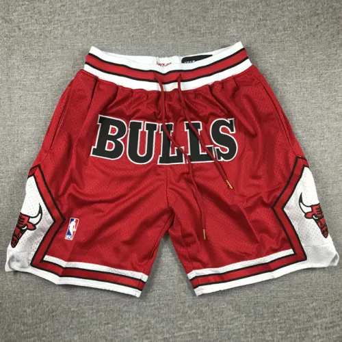 BULLS Red City Edition Top Quality NBA Pocket Pants #