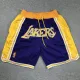 Lakers Purple City Edition Top Quality NBA Pocket Pants *湖人