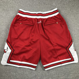 BULLS Red City Edition Top Quality NBA Pocket Pants #公牛