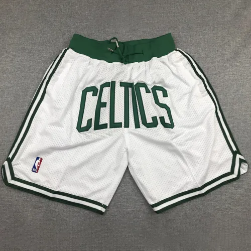 Celtic White City Edition Top Quality NBA Pocket Pants #