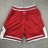 BULLS Justdon Red City Edition Top Quality NBA Pocket Pants #公牛