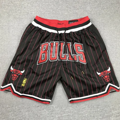 BULLS Black City Edition Top Quality NBA Pocket Pants #