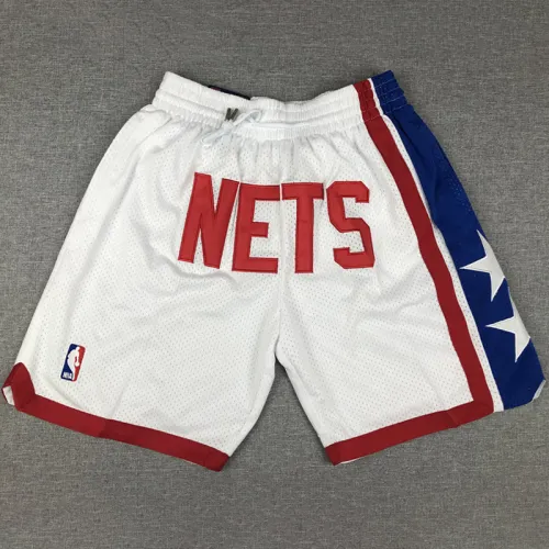 NETS White City Edition Top Quality NBA Pocket Pants #