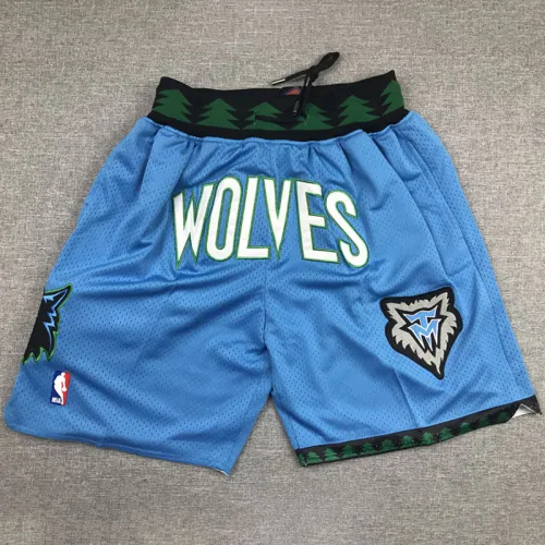 TIMBERWOLVES Light blue City Edition Top Quality NBA Pocket Pants #