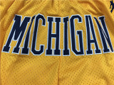 Michigan Yellow City Edition Top Quality NBA Pocket Pants * 密歇根