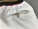 76ERS White City Edition Top Quality NBA Pocket Pants #76人队
