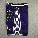Kings SWISH Purple City Edition Top Quality NBA Pocket Pants #国王队