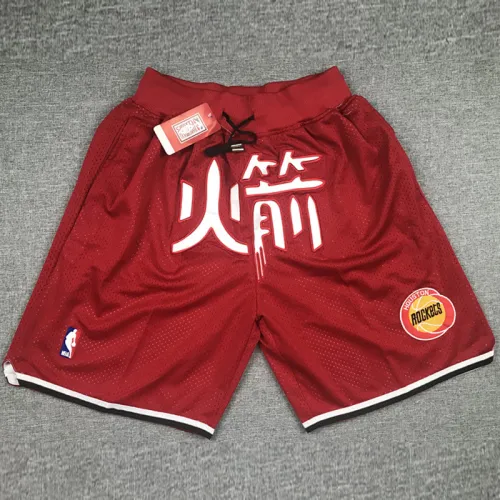 Rockets Red City Edition Top Quality NBA Pocket Pants *
