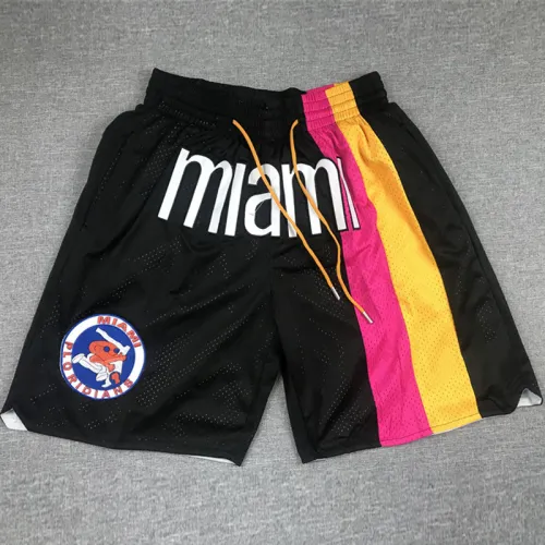 Heat Black City Edition Top Quality NBA Pocket Pants