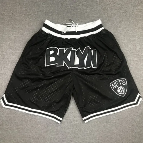 NETS Black City Edition Top Quality NBA Pocket Pants #