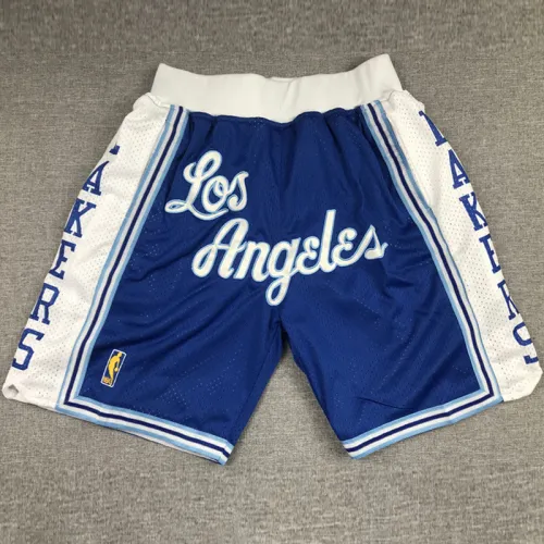 Lakers LOS Blue City Edition Top Quality NBA Pocket Pants *