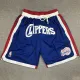 CLIPPERS Blue City Edition Top Quality NBA Pocket Pants #快船队