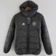 24-25 Germany Black Hooded Cotton Coat #棉衣