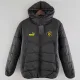 24-25 Man City Black Hooded Cotton Coat #棉衣