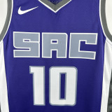22-23 KINGS DEROZAN #10 Purple Away Top Quality Hot Pressing NBA Jersey(V领）