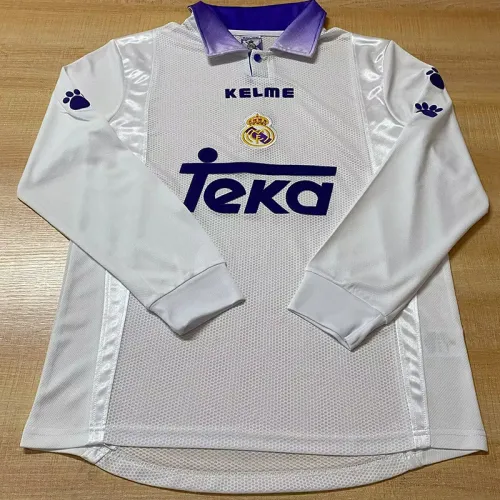 1997-1998 RMA Home Long Sleeve Retro Soccer Jersey