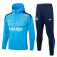 24-25 CHE Lake blue Hoodie Half Pull Tracksuit #F606半拉连帽