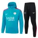 24-25 PSG Lake blue Hoodie Half Pull Tracksuit #F599半拉连帽
