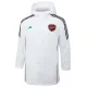 24-25 ARS White Hooded Windbreaker Fabric Cotton Coat #G191