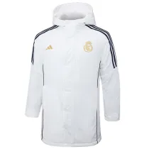 24-25 RMA White Hooded Windbreaker Fabric Cotton Coat #G208(金标)