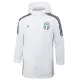 24-25 Italy White Hooded Windbreaker Fabric Cotton Coat #G222