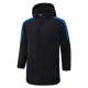 24-25 Black Hooded Windbreaker Fabric Cotton Coat #G229光板
