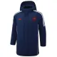 24-25 Spain Royal Blue Hooded Windbreaker Fabric Cotton Coat #G232