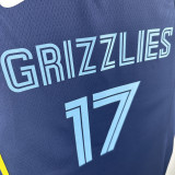 22-23 Grizzlies KAWAMURA #17 Royal blue Top Quality Hot Pressing NBA Jersey