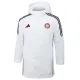 24-25 Bayern White Hooded Windbreaker Fabric Cotton Coat #G197
