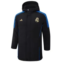 24-25 RMA Black Hooded Windbreaker Fabric Cotton Coat #G212