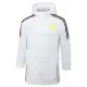 24-25 Flamengo White Hooded Windbreaker Fabric Cotton Coat #G204(黄标)