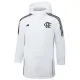 24-25 Flamengo White Hooded Windbreaker Fabric Cotton Coat #G205(黑标)