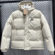24-25 MF3 NK White Hooded Cotton Coat #棉衣